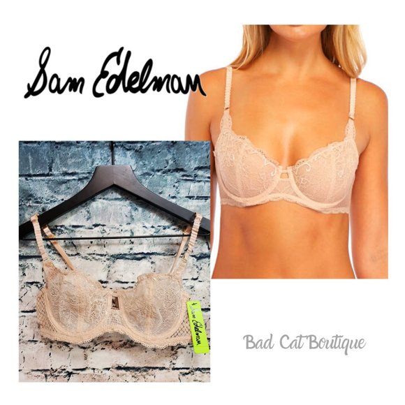Sam Edelman | Rose Dust Lace Tee Shirt Bra - Picture 1 of 8